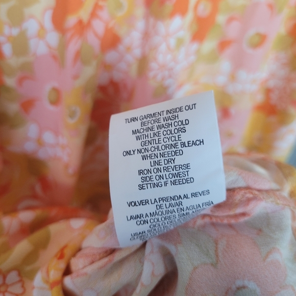 Rewind Orange Floral Dress - Picture 9 of 11